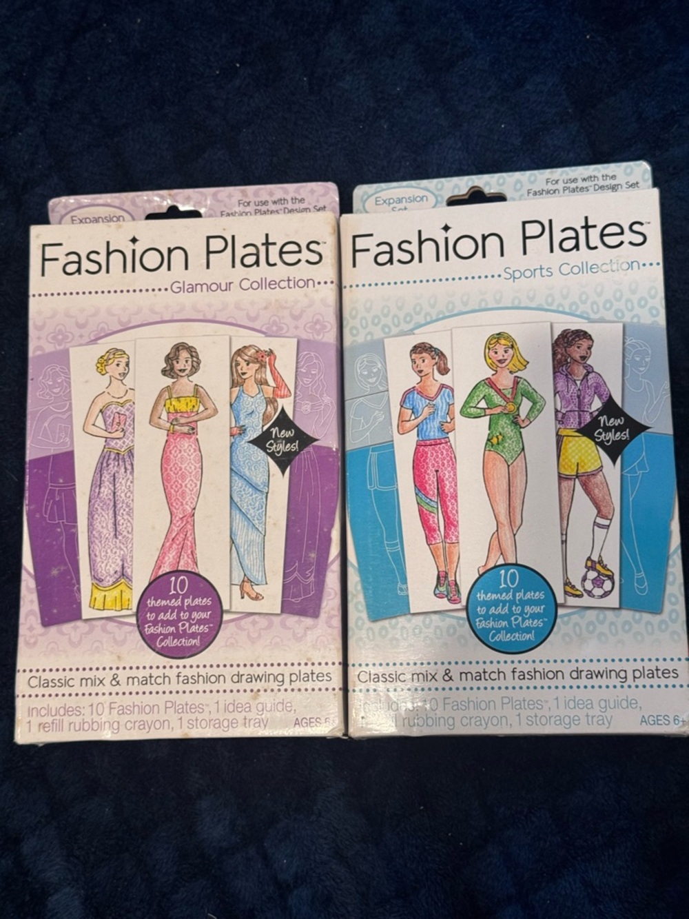 Lot 2 New In Box Fashion Plates Expansion Sets For Fashion Plates Design Set